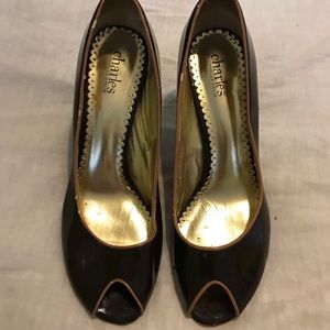 Charles David peep toe sandals